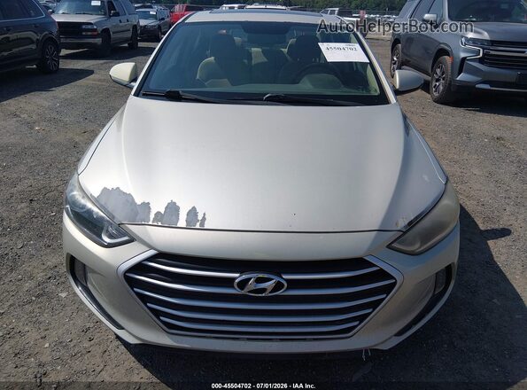 5NPD84LF8HH138109 2017 HYUNDAI ELANTRA Tan Vista del cuadro de instrumentos