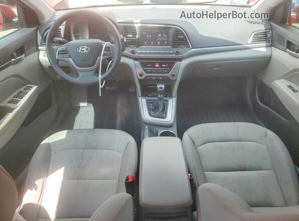 5NPD84LF8HH140619 2017 HYUNDAI ELANTRA Red Вид панелі приладів