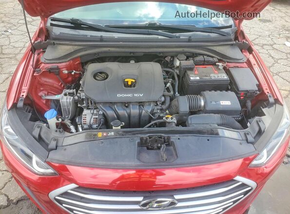 5NPD84LF8HH140619 2017 HYUNDAI ELANTRA Red Вид задньої частини салону