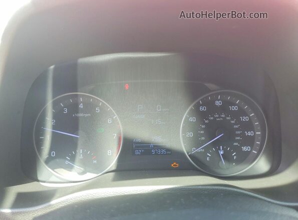 5NPD84LF8HH140619 2017 HYUNDAI ELANTRA Red Вид щитка приладів