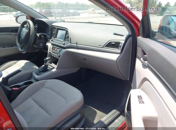 5NPD84LF8JH235333 2018 HYUNDAI ELANTRA Red Вид салону спереду