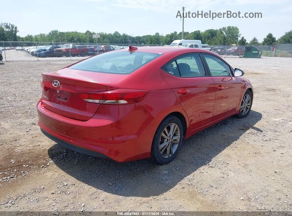 5NPD84LF8JH235333 2018 HYUNDAI ELANTRA Red Задня права чверть