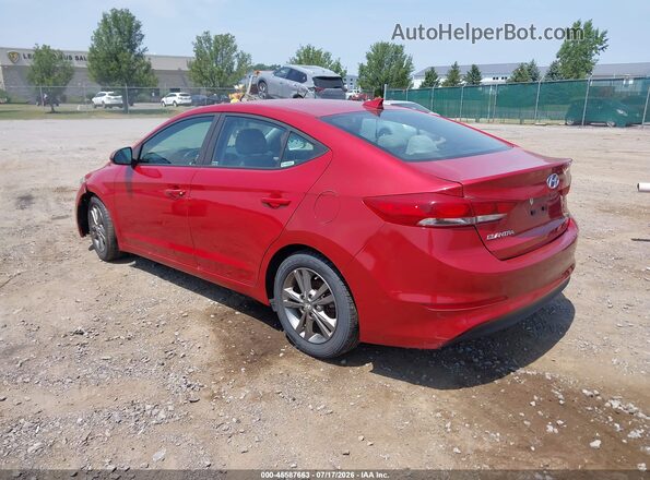 5NPD84LF8JH235333 2018 HYUNDAI ELANTRA Red Задня ліва чверть
