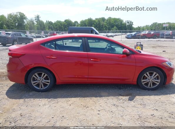 5NPD84LF8JH235333 2018 HYUNDAI ELANTRA Red Вид щитка приладів