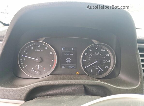 5NPD84LF8JH237616 2018 HYUNDAI ELANTRA White Instrument cluster view