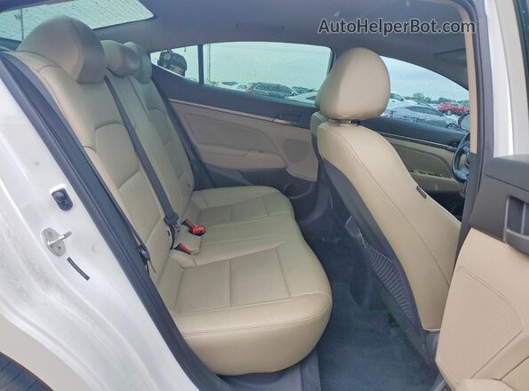 5NPD84LF8JH237616 2018 HYUNDAI ELANTRA White Rear seats view