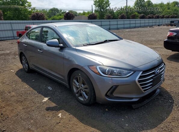 5NPD84LF8JH244615 2018 HYUNDAI ELANTRA Серый Передняя правая четверть