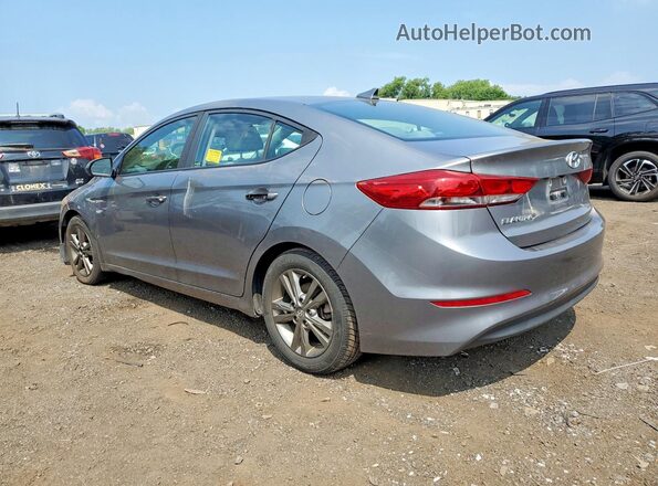 5NPD84LF8JH244615 2018 HYUNDAI ELANTRA Серый Задняя левая четверть