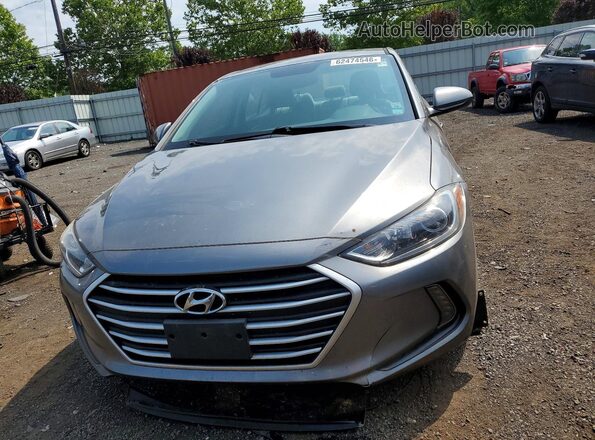 5NPD84LF8JH244615 2018 HYUNDAI ELANTRA Серый Вид спереди