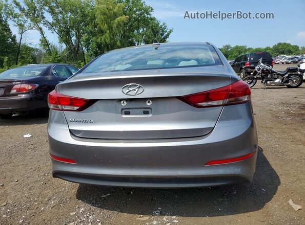 5NPD84LF8JH244615 2018 HYUNDAI ELANTRA Серый Вид сзади