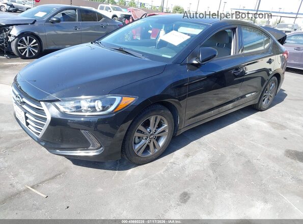 5NPD84LF8JH257851 2018 HYUNDAI ELANTRA Black Przód lewy