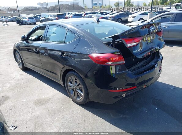 5NPD84LF8JH257851 2018 HYUNDAI ELANTRA Black Tył lewy