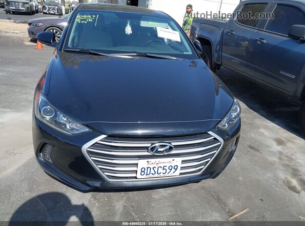 5NPD84LF8JH257851 2018 HYUNDAI ELANTRA Black Widok wnętrza z tyłu