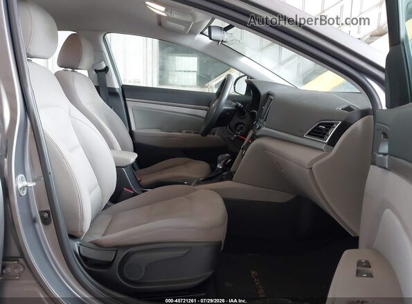 5NPD84LF8JH259213 2018 HYUNDAI ELANTRA Gray Widok wnętrza z przodu