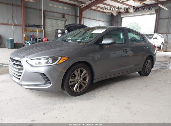 5NPD84LF8JH259213 2018 HYUNDAI ELANTRA Gray Przód lewy