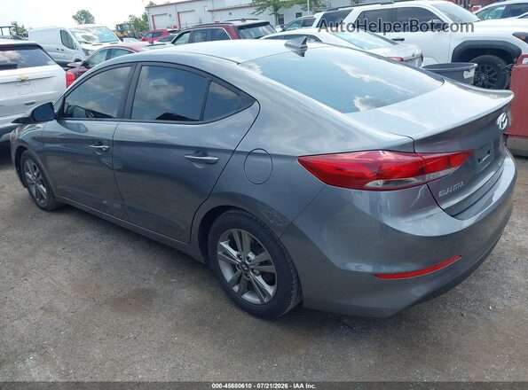5NPD84LF8JH268087 2018 HYUNDAI ELANTRA Gray Trasero izquierdo