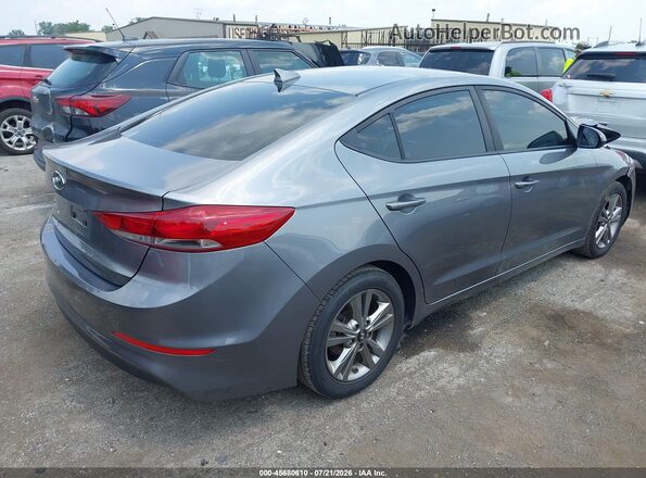 5NPD84LF8JH268087 2018 HYUNDAI ELANTRA Gray Trasero derecho