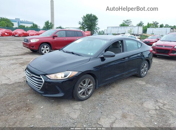 5NPD84LF8JH270664 2018 HYUNDAI ELANTRA Black Vista tres cuartos delantera izquierda