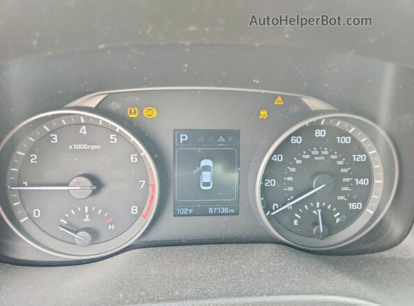 5NPD84LF8JH280501 2018 HYUNDAI ELANTRA Black Սարքավորումների վահանակի տեսք