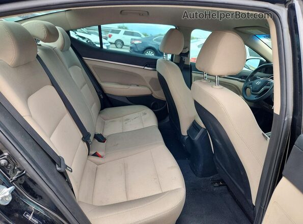 5NPD84LF8JH280501 2018 HYUNDAI ELANTRA Black Հետևի նստատեղերի տեսք