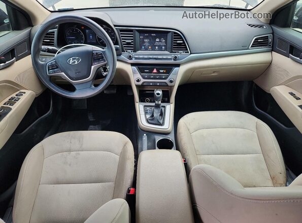 5NPD84LF8JH280501 2018 HYUNDAI ELANTRA Black Առջևի վահանակի տեսք