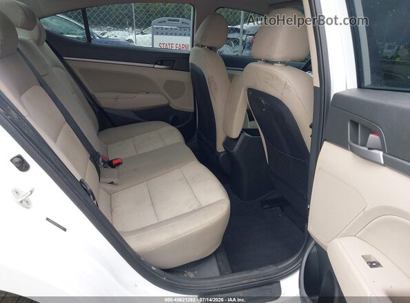 5NPD84LF8JH310340 2018 HYUNDAI ELANTRA White VIN sticker view