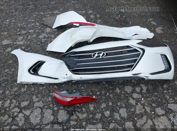 5NPD84LF8JH310340 2018 HYUNDAI ELANTRA White Instrument cluster view