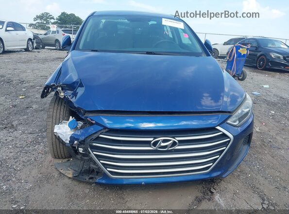 5NPD84LF8JH320088 2018 HYUNDAI ELANTRA Dark Blue ხელსაწყოთა პანელის ხედი