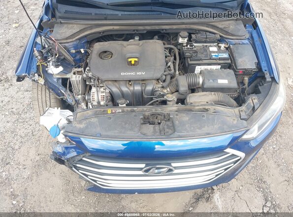 5NPD84LF8JH320088 2018 HYUNDAI ELANTRA Dark Blue უკანა ხედი