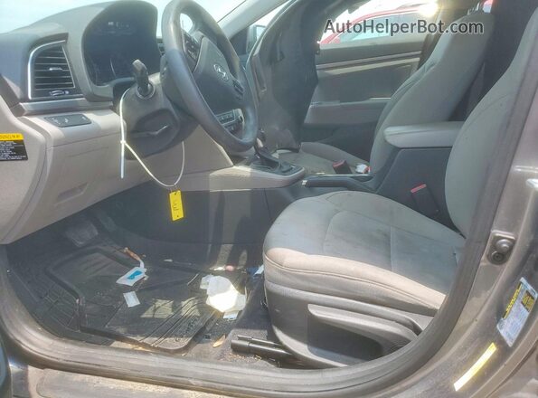 5NPD84LF8JH362146 2018 HYUNDAI ELANTRA Gray წინა სალონის ხედი