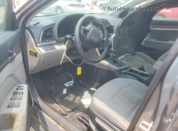 5NPD84LF8JH362146 2018 HYUNDAI ELANTRA Gray წინა პანელის ხედი