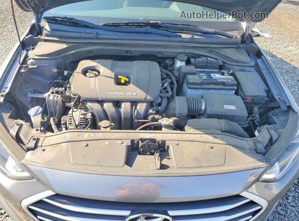 5NPD84LF8JH365287 2018 HYUNDAI ELANTRA Gray Սալոնի հետևի տեսք