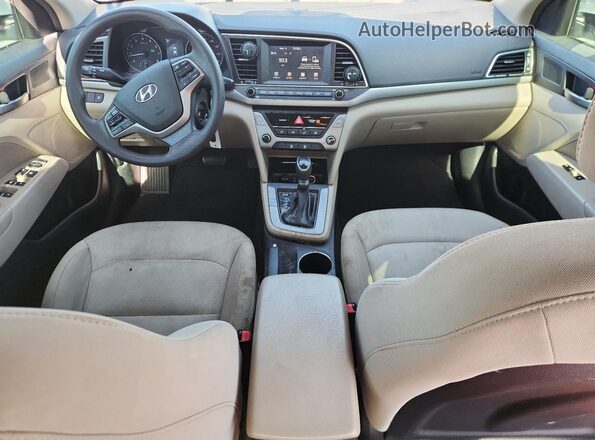 5NPD84LF8JH375740 2018 HYUNDAI ELANTRA White Vista del salpicadero