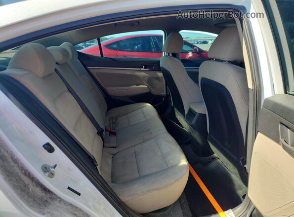 5NPD84LF8JH375740 2018 HYUNDAI ELANTRA White Vista de los asientos traseros