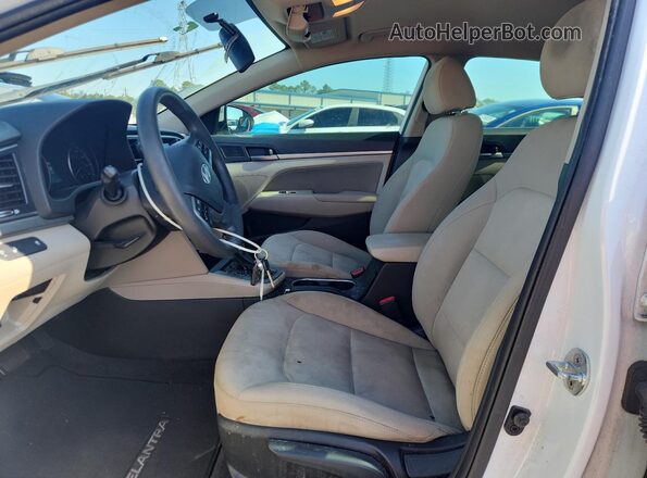 5NPD84LF8JH375740 2018 HYUNDAI ELANTRA White Vista interior delantera
