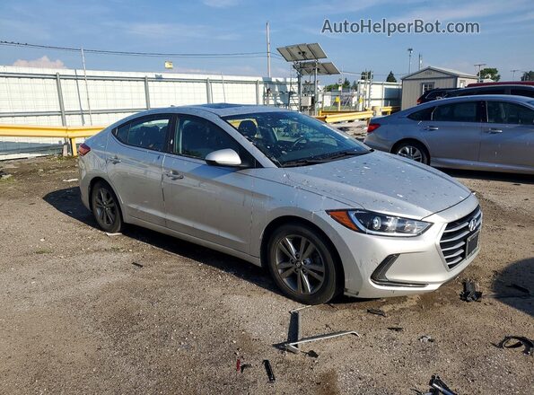 5NPD84LF8JH378542 2018 HYUNDAI ELANTRA Silver Delantero derecho