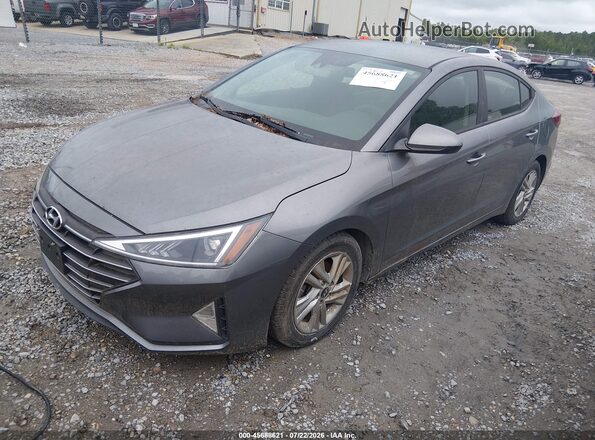 5NPD84LF8KH404641 2019 HYUNDAI ELANTRA Gray Vista tres cuartos delantera izquierda