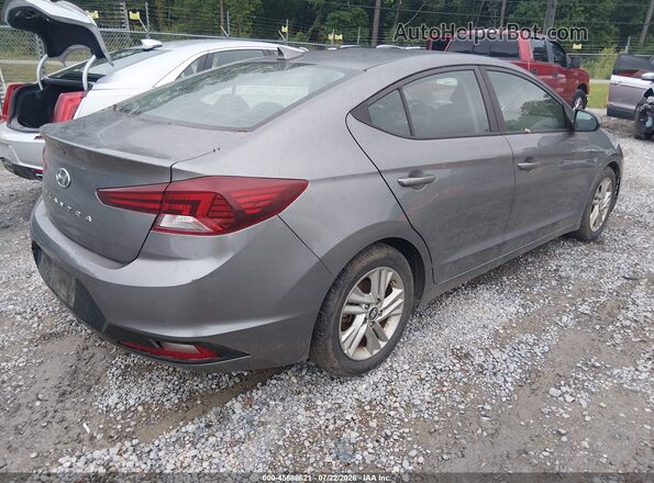 5NPD84LF8KH404641 2019 HYUNDAI ELANTRA Gray Trasero derecho