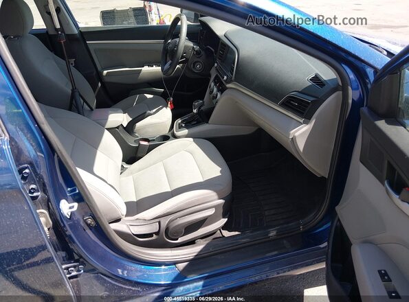 5NPD84LF8KH426381 2019 HYUNDAI ELANTRA Blue Front interior view
