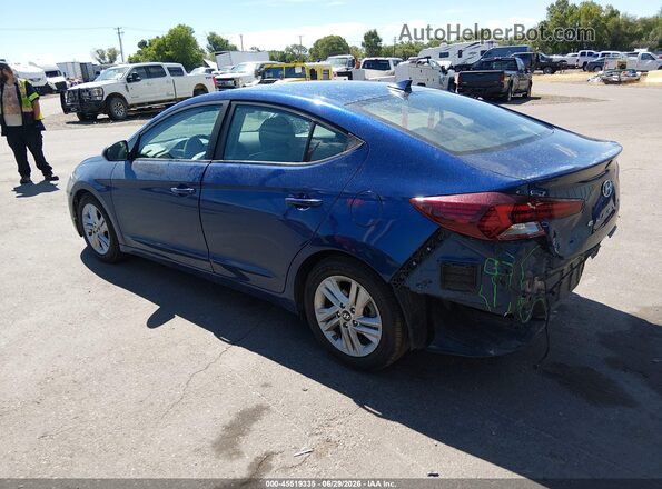 5NPD84LF8KH426381 2019 HYUNDAI ELANTRA Blue Rear left