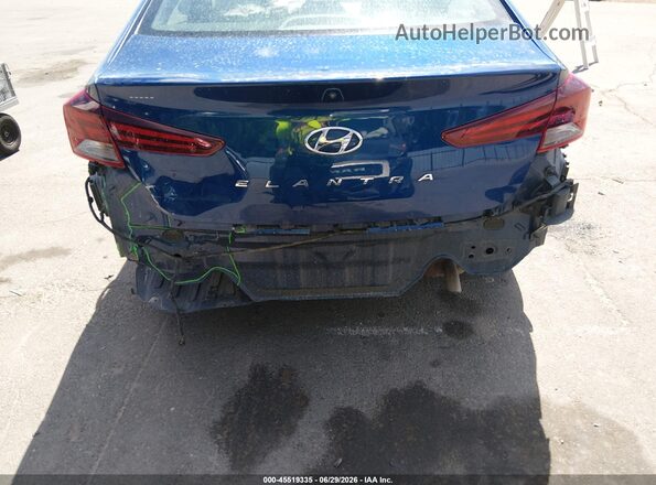 5NPD84LF8KH426381 2019 HYUNDAI ELANTRA Blue Front view