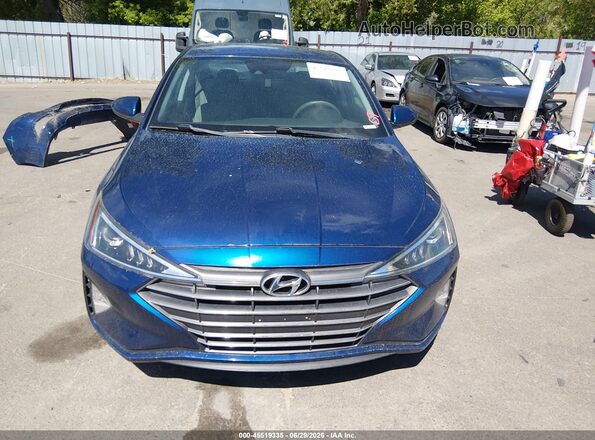 5NPD84LF8KH426381 2019 HYUNDAI ELANTRA Blue Rear interior view