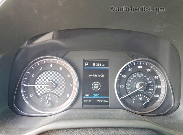 5NPD84LF8KH429703 2019 HYUNDAI ELANTRA Silver Vista del cuadro de instrumentos