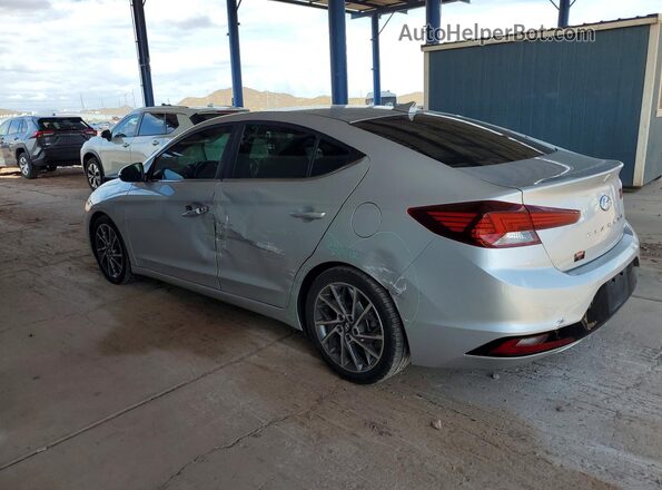 5NPD84LF8KH429703 2019 HYUNDAI ELANTRA Silver Trasero izquierdo