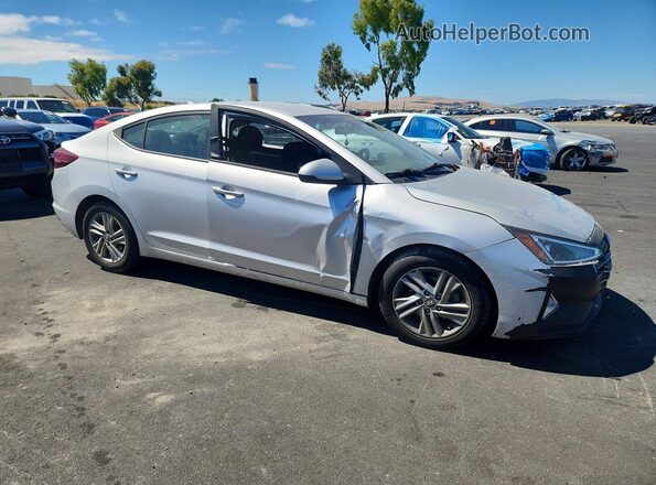 5NPD84LF8KH430222 2019 HYUNDAI ELANTRA Silver Передня права чверть
