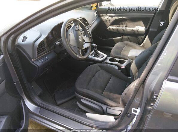 5NPD84LF8KH430849 2019 HYUNDAI ELANTRA Gray წინა სალონის ხედი