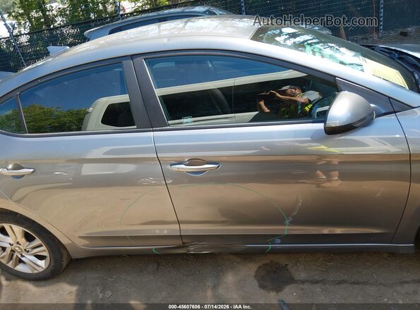 5NPD84LF8KH430849 2019 HYUNDAI ELANTRA Gray უკანა სალონის ხედი