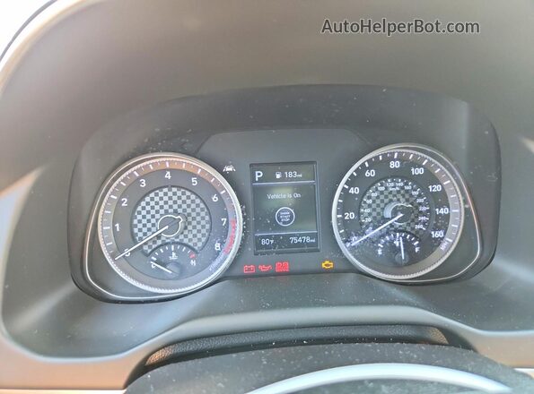5NPD84LF8KH441947 2019 HYUNDAI ELANTRA Silver Вид щитка приладів