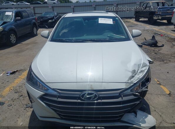 5NPD84LF8KH453712 2019 HYUNDAI ELANTRA White Սարքավորումների վահանակի տեսք