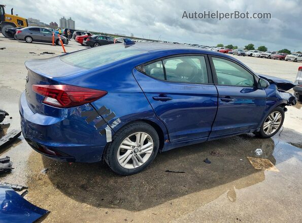 5NPD84LF8KH467206 2019 HYUNDAI ELANTRA Blue Trasero derecho